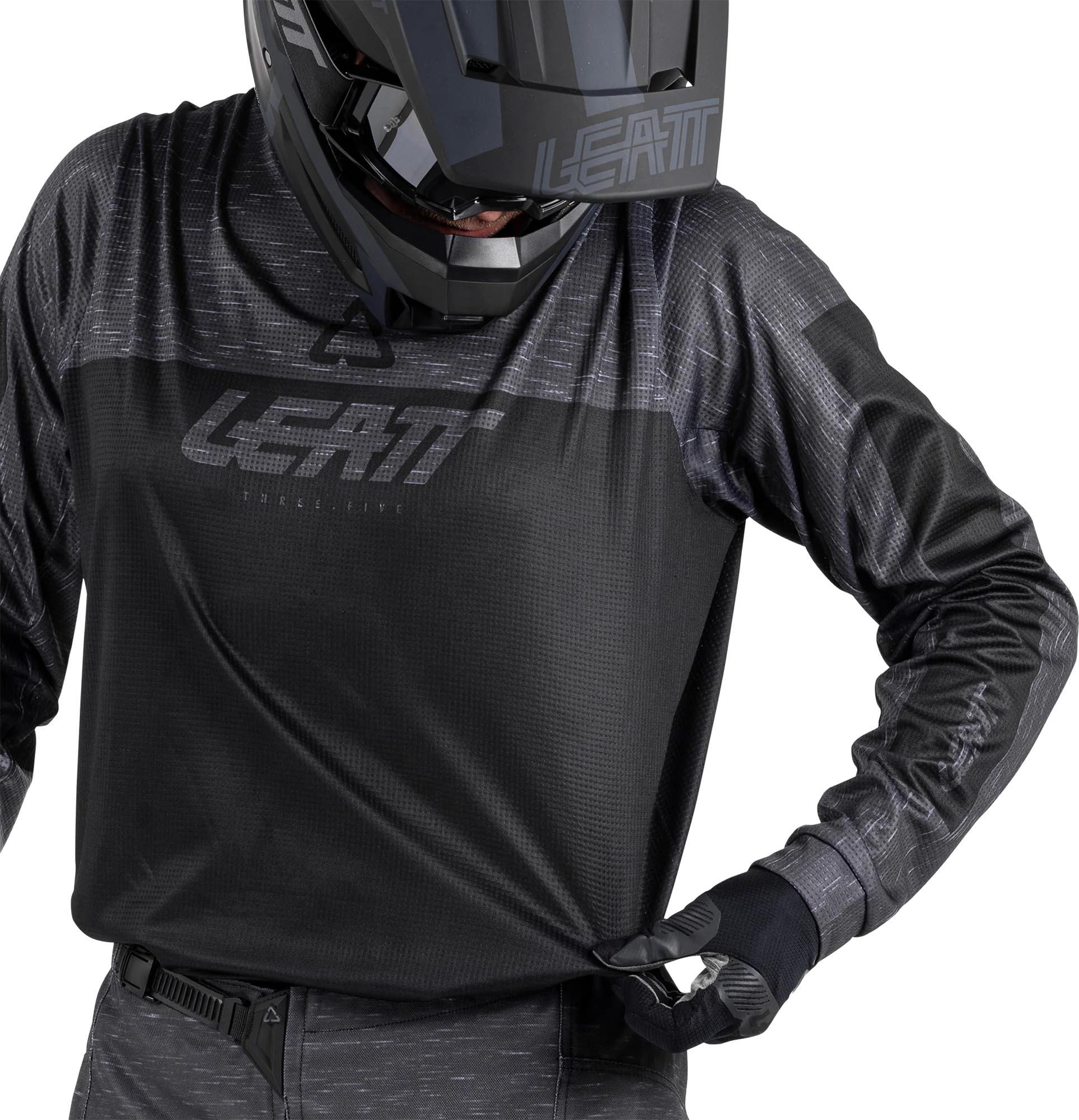 Leatt Moto 3.5 Duo Motocrosstrøje grå/sort L Figur 4