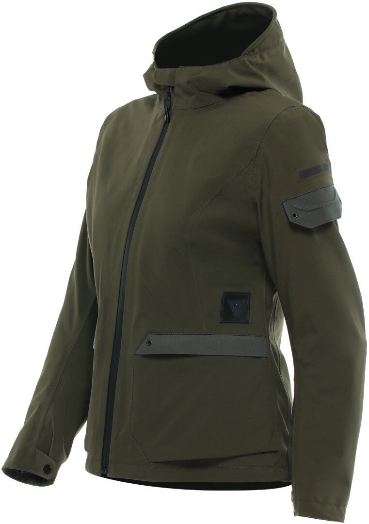 Dainese Centrale Absoluteshell Pro chaqueta textil impermeable para damas Verde oscuro 46 Figura 1