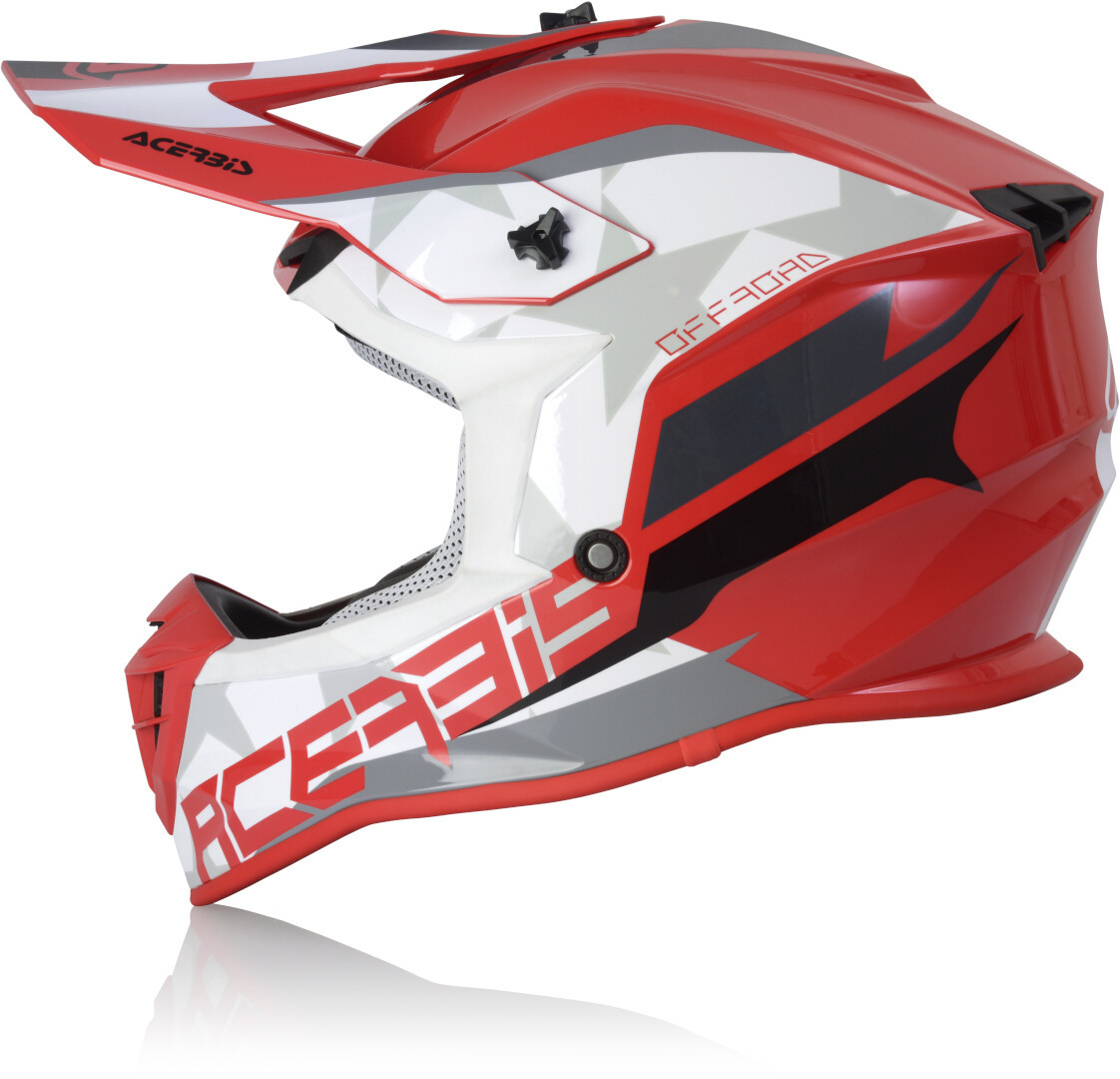 Acerbis Linear Motorcross helm rood/wit Verlies (59/60) Figuur 3