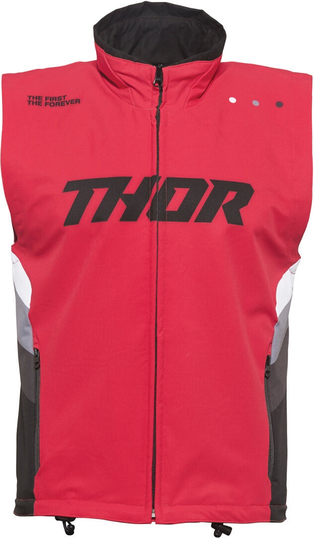 Thor Warm Up Motocross Weste rot/schwarz L Abbildung 1