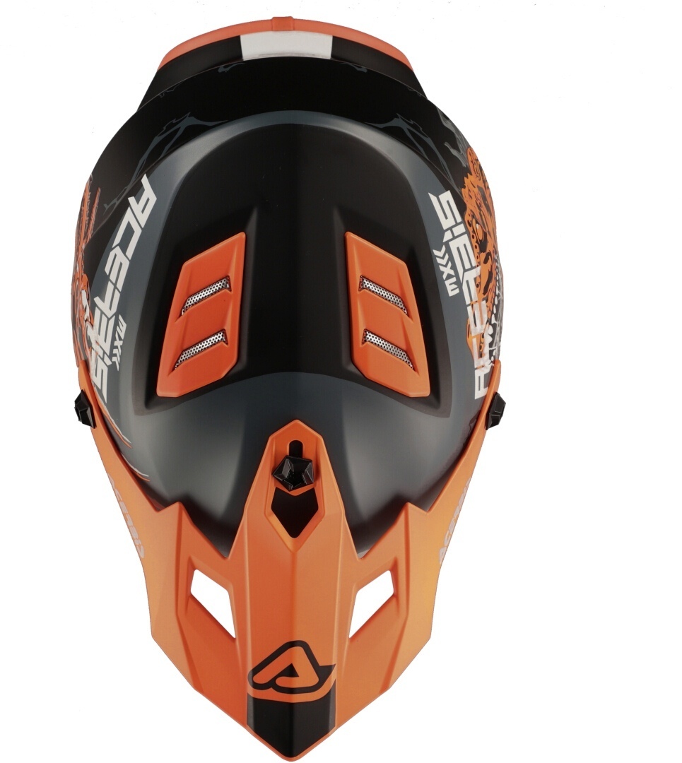 Acerbis Profile Rex Kids Cască de motocross Negru mat/portocaliu Y/XL (53/54) Figura 6