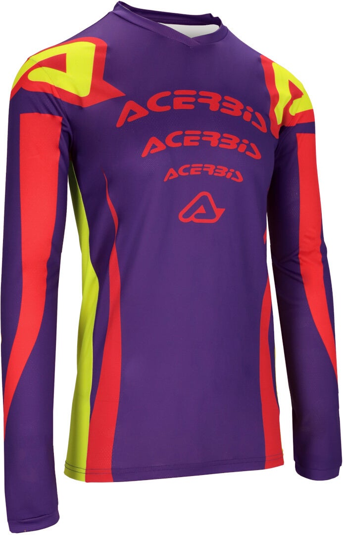 Acerbis MX J-Track Askar Motorcross Jersey paars/rood M Figuur 1