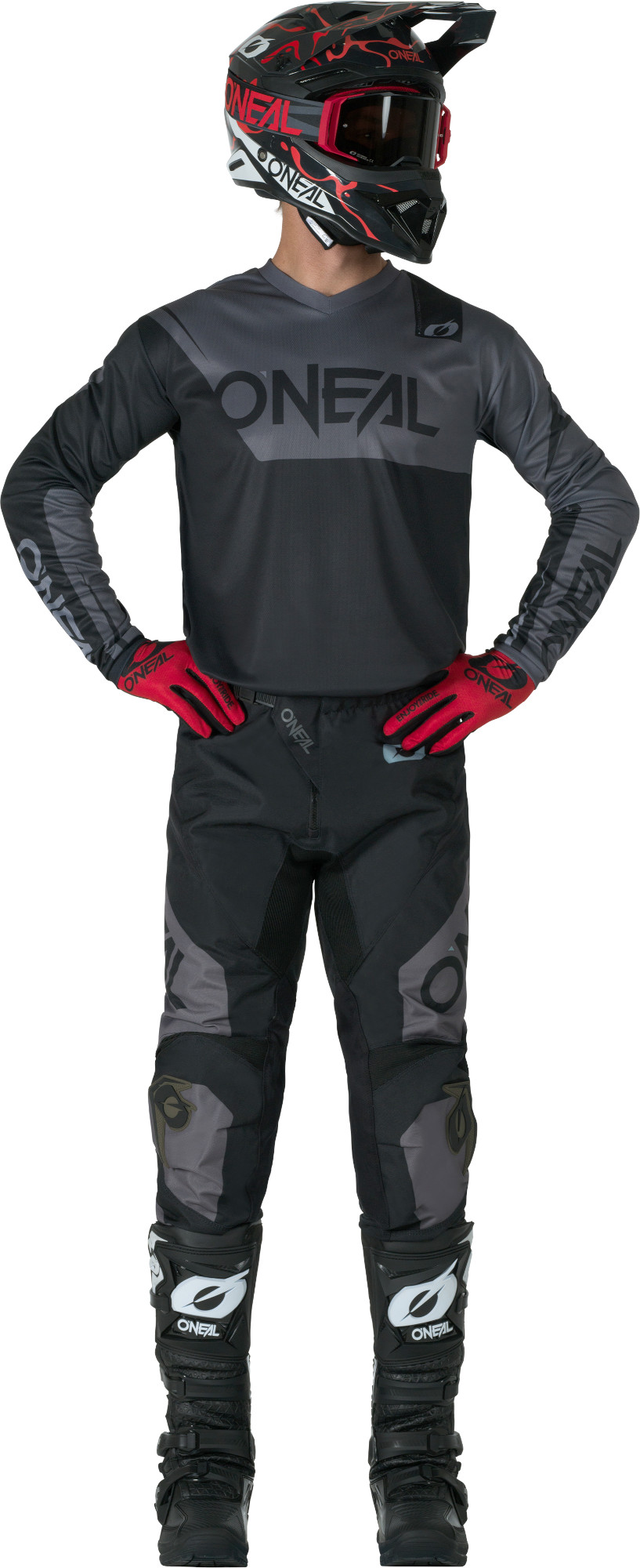Oneal ELEMENT RACEWEAR Motocross bukser sort/grå 52 Figur 3