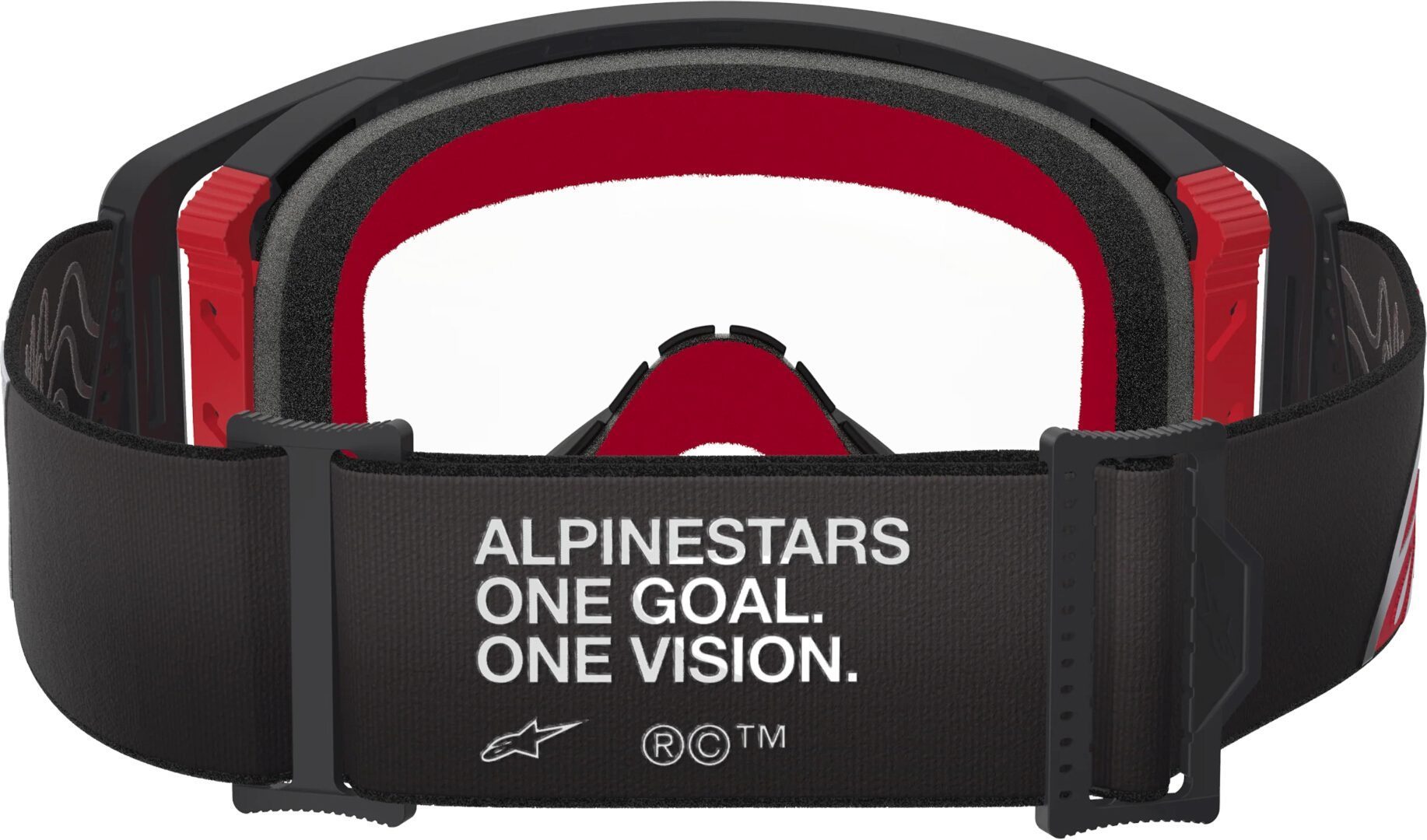 Alpinestars Supertech Corp Absolute Vision Stripe Motocross Glasögon svart/röd Figur 2