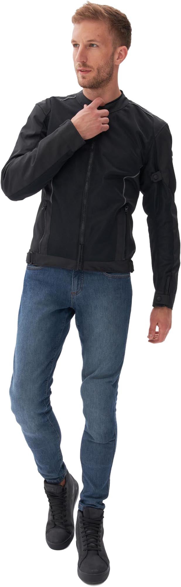 Side view of Rebelhorn Nomad Tapered Fit Motorcycle Jeans
