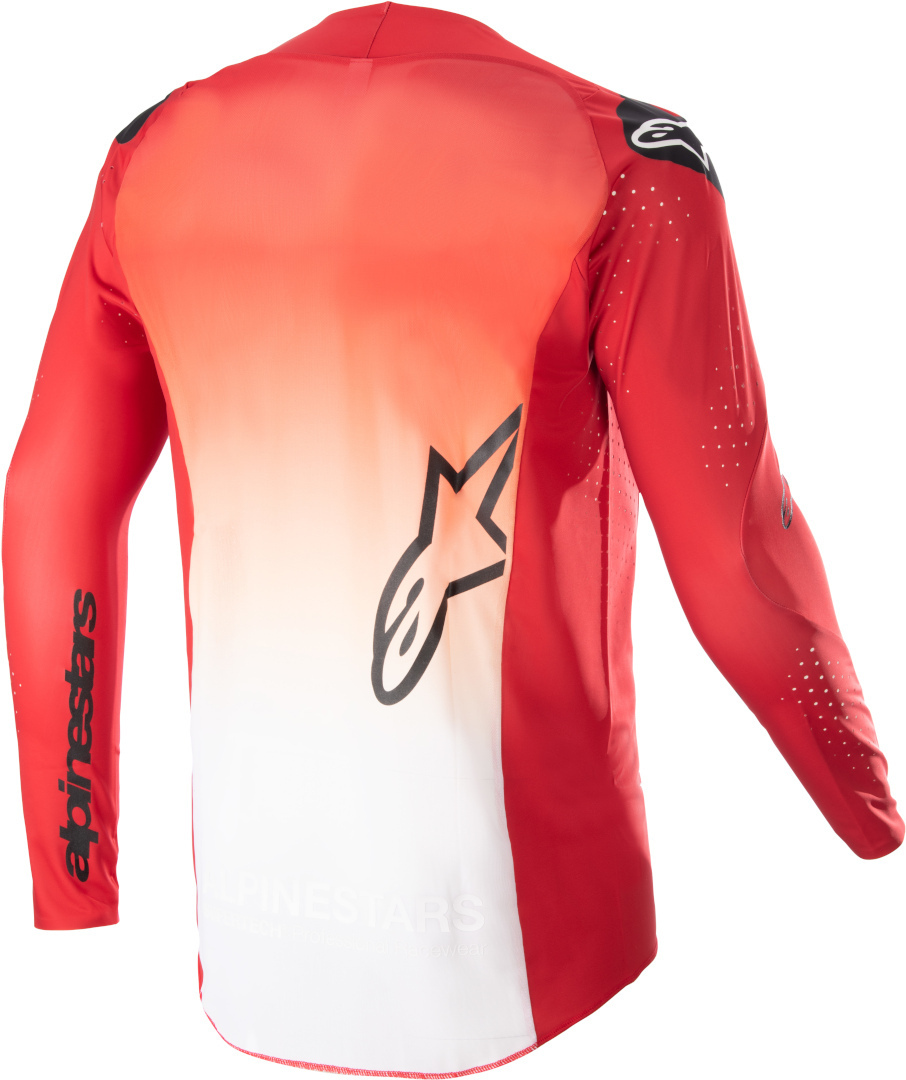 Alpinestars Supertech Risen Koszulka motocrossowa czerwony/biały L Rysunek 2