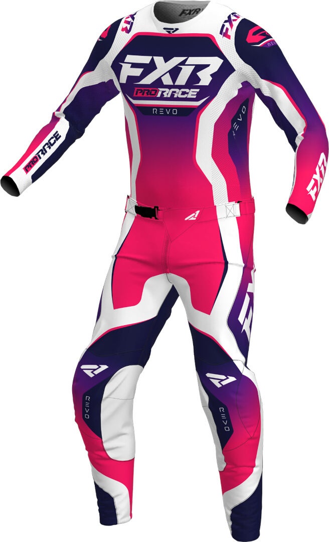 FXR Revo 2025 Calças de motocross para jovens roxo/rosa 26 Figura 3