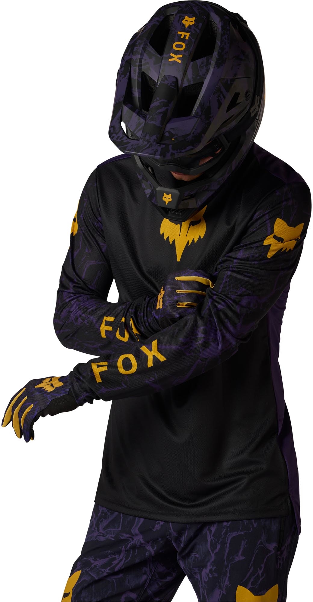 FOX Ranger LS Image Print Cyklistický dres fialová L Obrázek 6