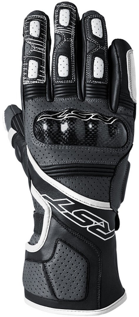 RST Fulcrum Motorfiets handschoenen zwart/wit L Figuur 1