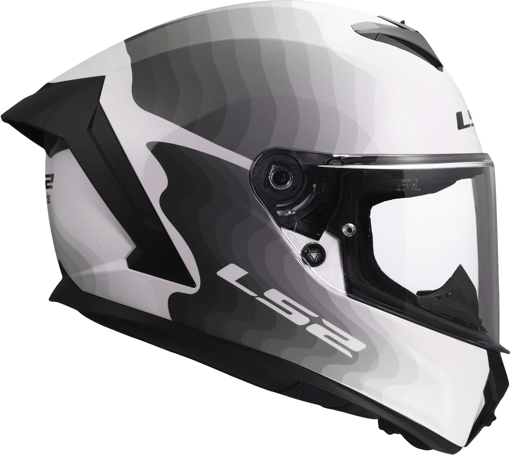 LS2 FF820 Rapid III Flow Helm wit/grijs M (57/58) Figuur 5