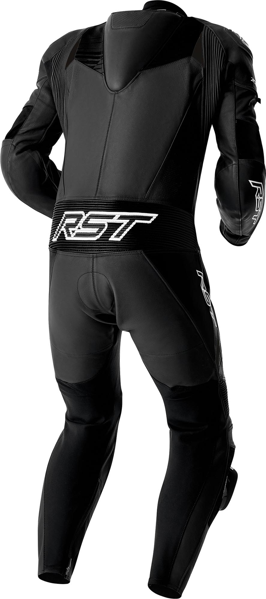 RST Tractech Evo D3O Costum de piele de motocicletă perforat într-o singură piesă alb/negru 52 Figura 2
