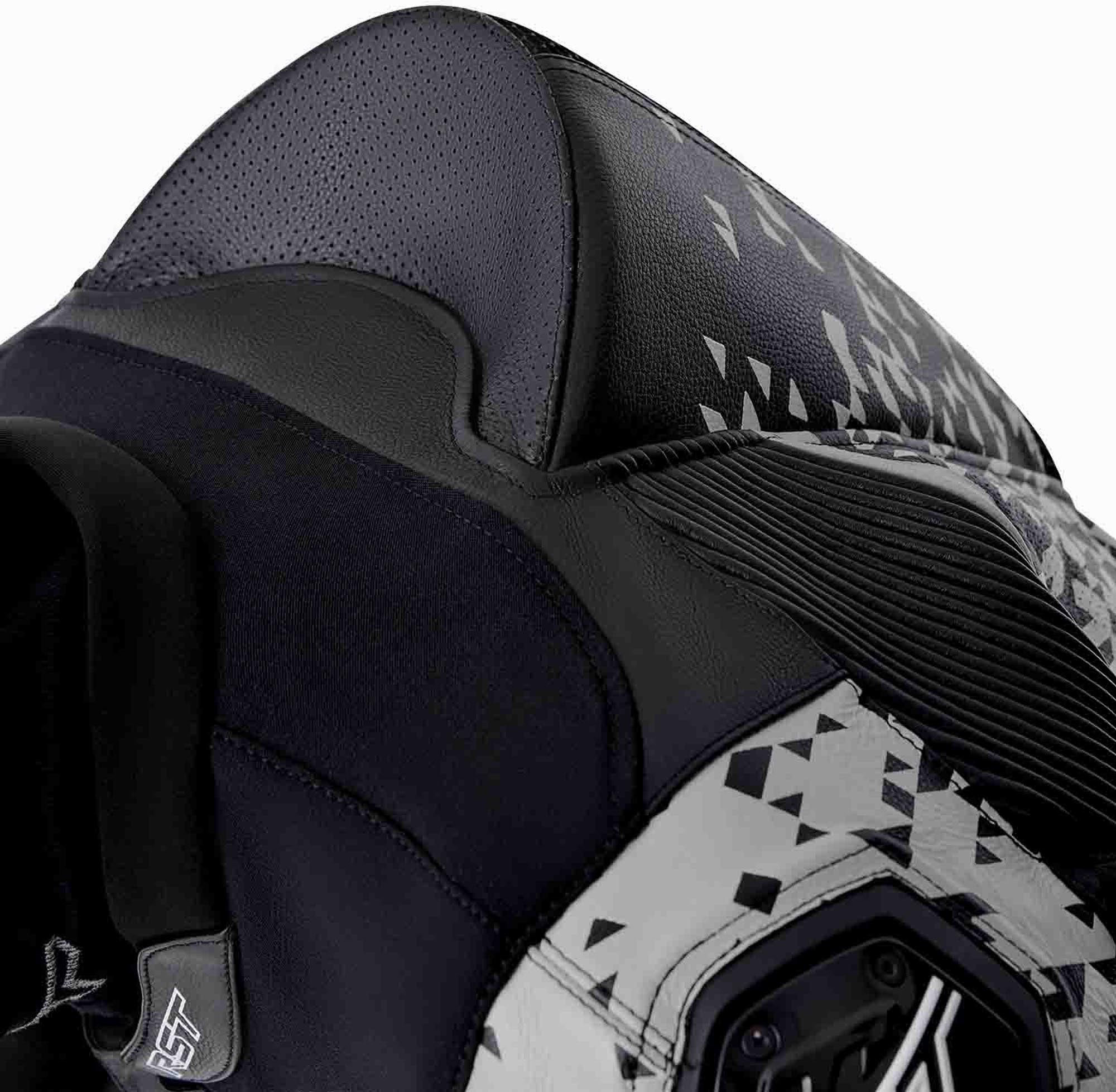 RST Pro Series D3O Airbag geperforeerd eendelig leren motorfietspak Zwart/zilver 52 Figuur 9