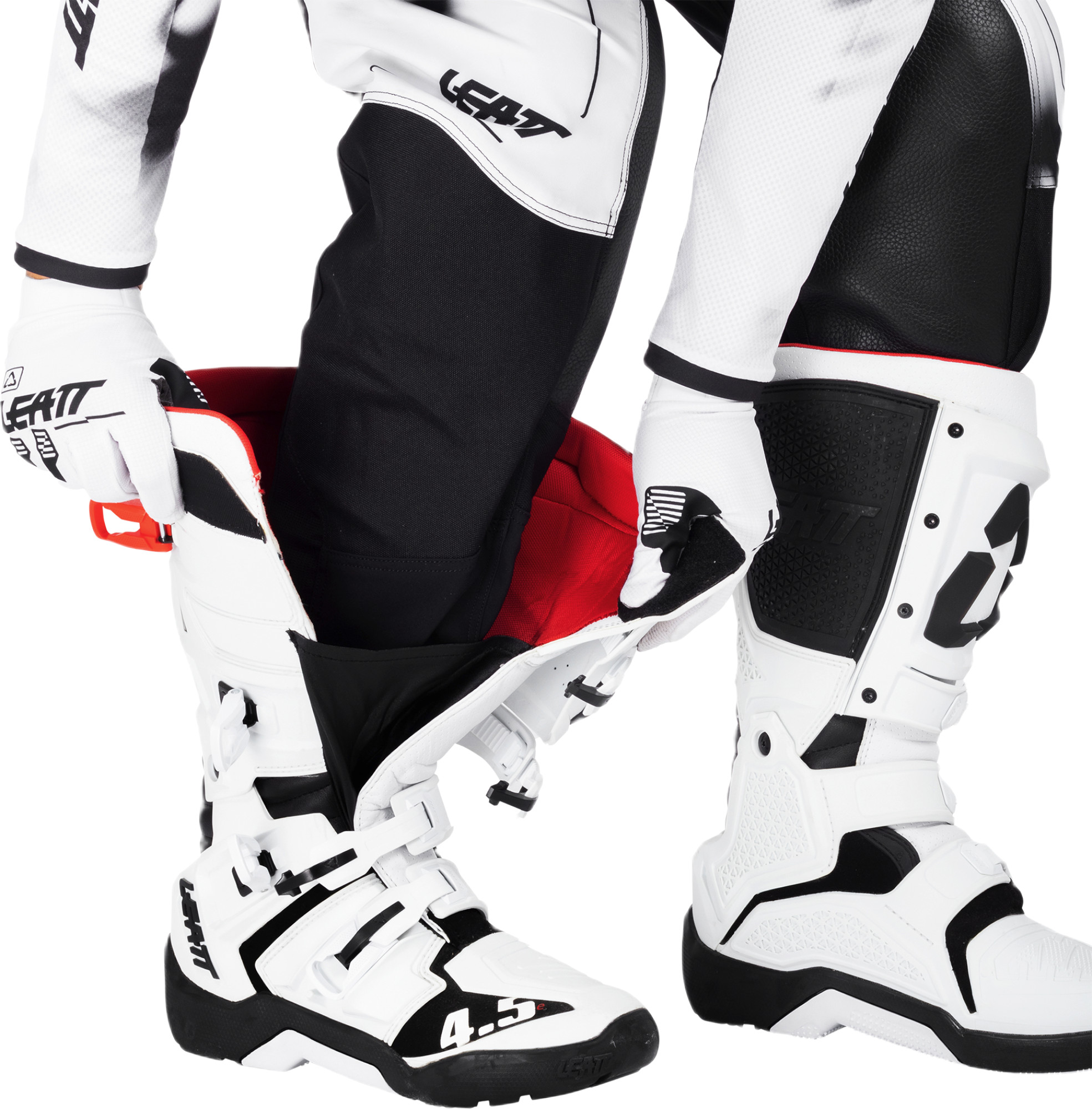 Leatt Moto 4.5 V26 Pantaloni de motocross Alb/Negru S Figura 5