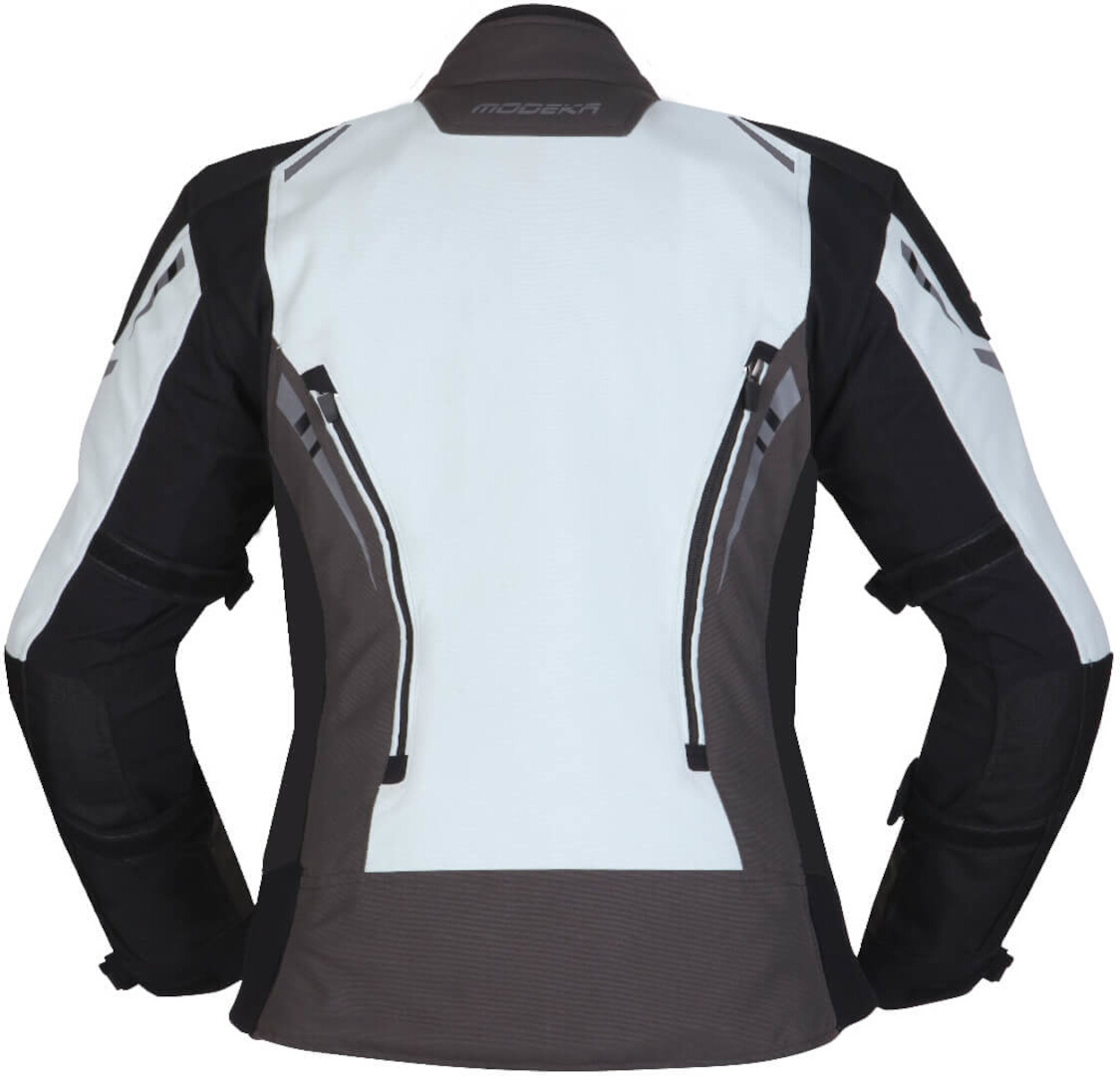 Modeka Takuya Damen Motorrad Textiljacke hellgrau/dunkelgrau/schwarz 40 Abbildung 2