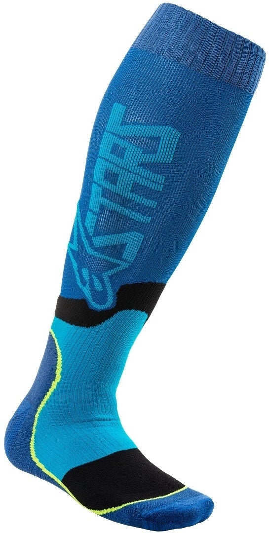 Alpinestars MX Plus-2 모토크로스 양말 파란색 M 그림 1