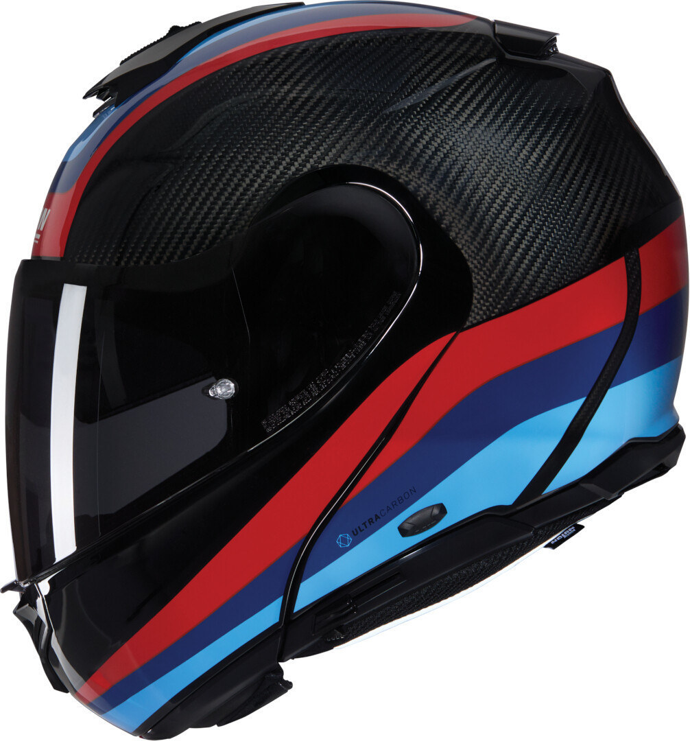 Nolan X-1005 Ultra Carbon Gran Tour N-Com Hjälm svart/röd/blå XXL (64) Figur 4