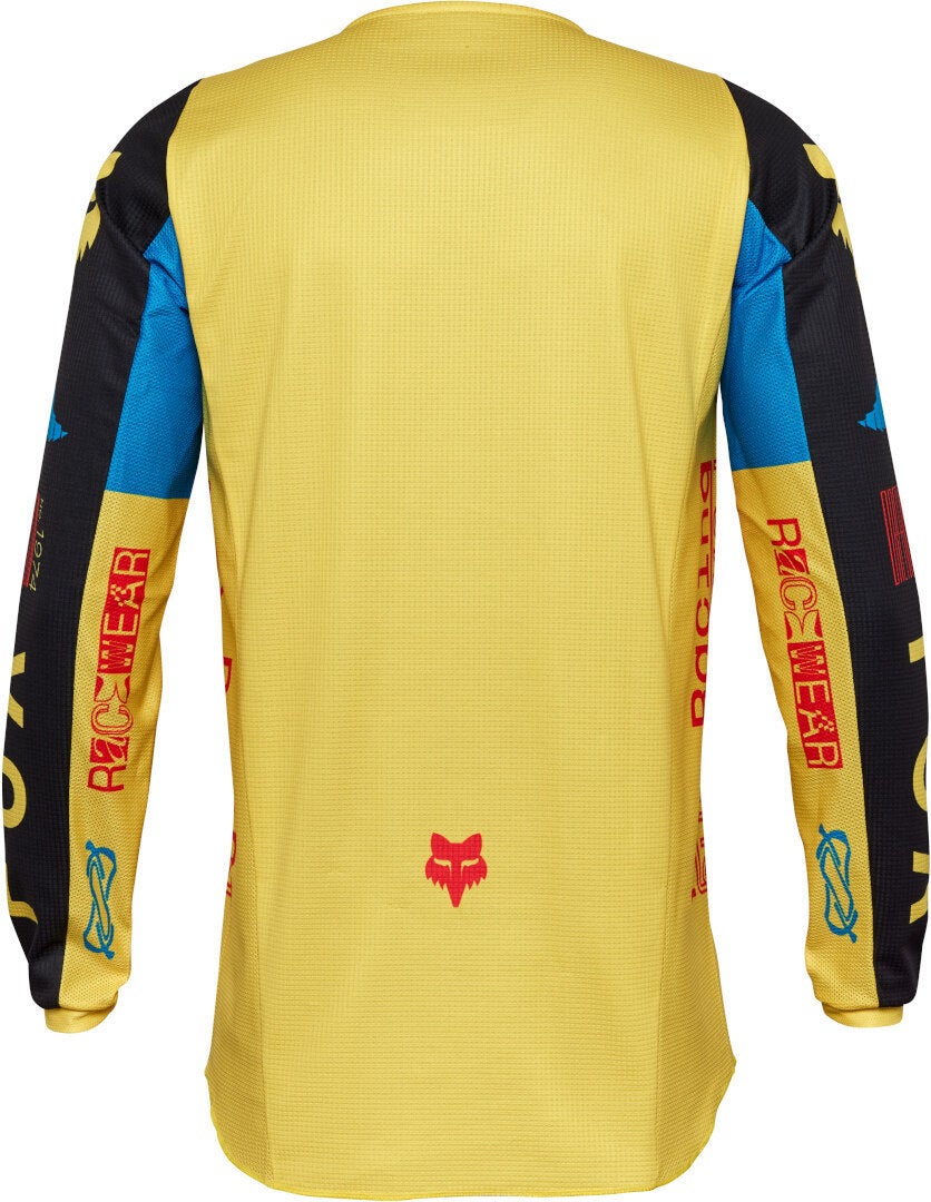 FOX 180 Race Spec Motocross Jersey giallo/blu XL Figura 2