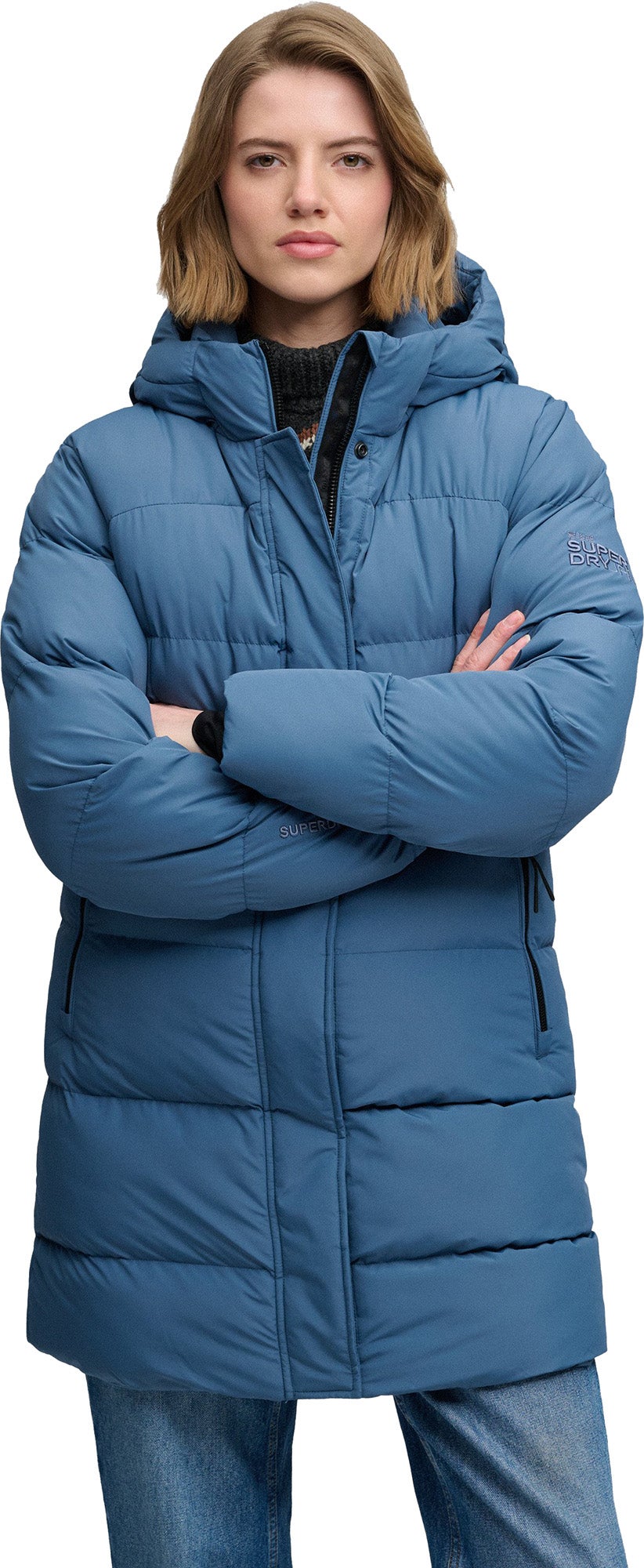 Superdry & Co Sporty Ladies Quilted Jacket blue XL Figure 4