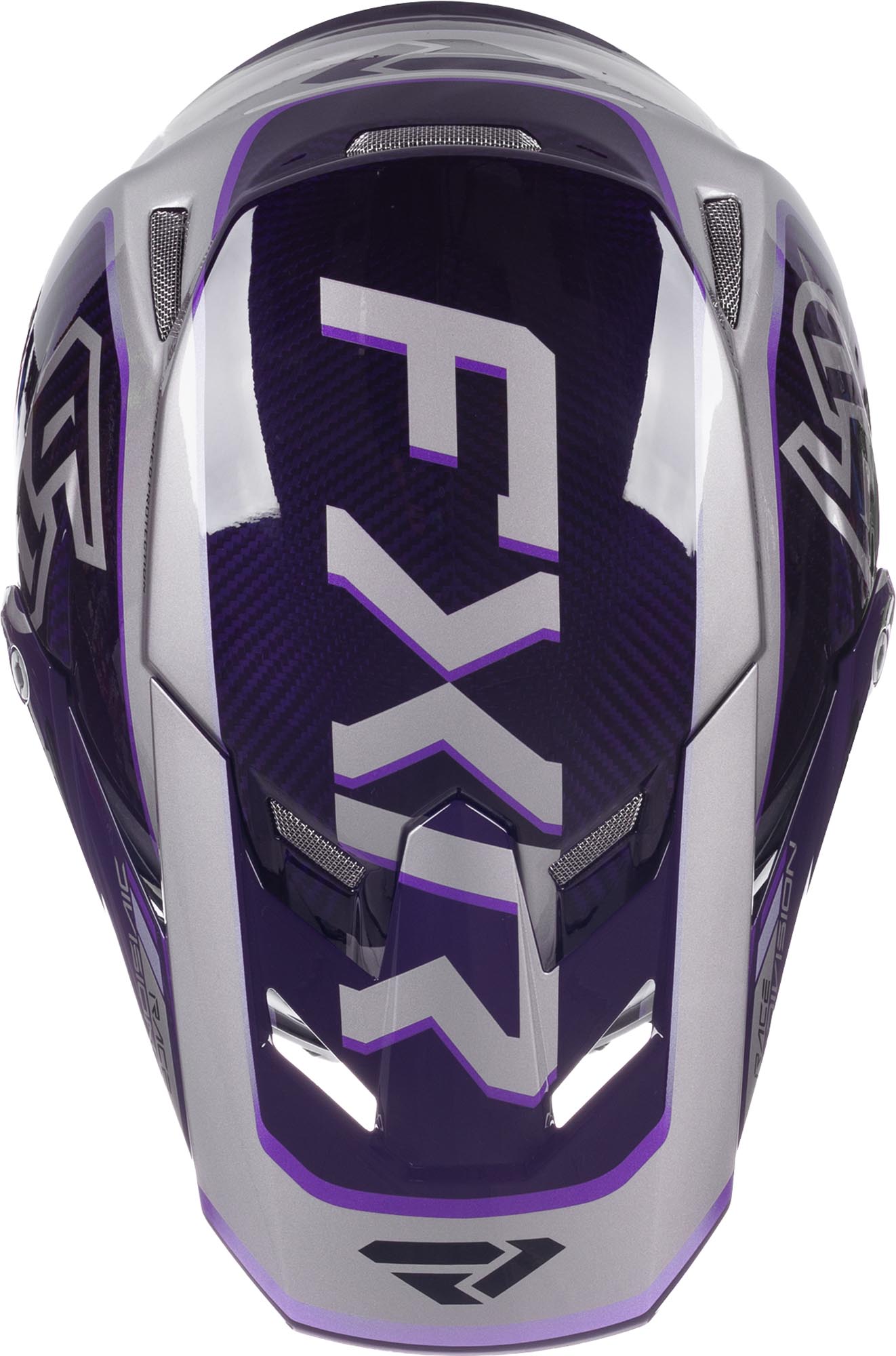 FXR 6D ATR-3 FIM Carbon Cască de motocross gri/mov L Figura 2