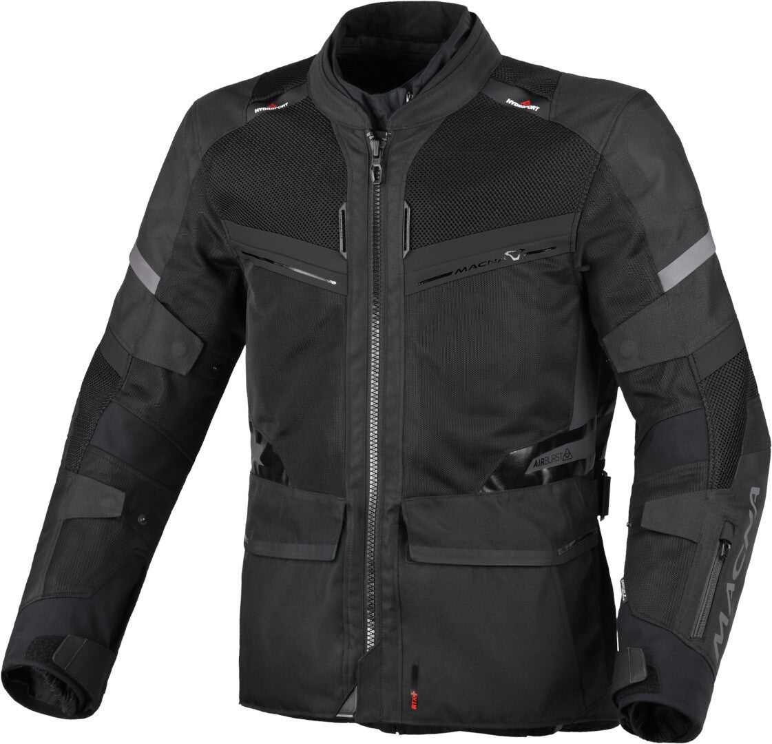 Macna Captane waterproof Motorcycle Textile Jacket black XXL Figure 1
