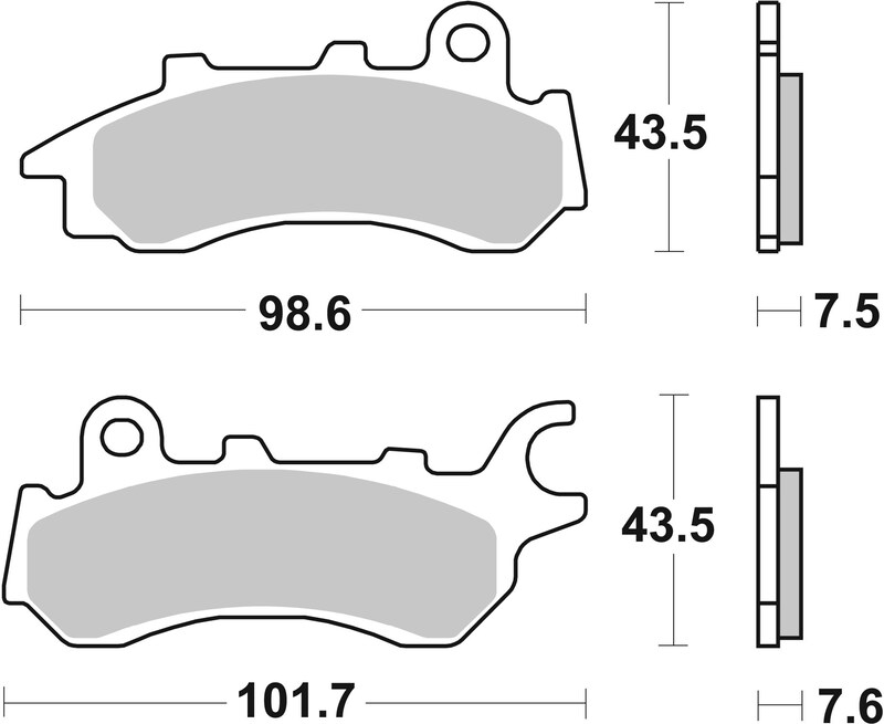 Brembo S.p.A. Kolkeramiska bromsbelägg - 07HO64CC Figur 1