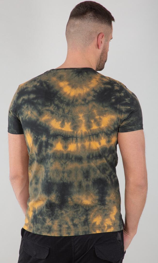 Alpha Industries Batik T-shirt brun/grön S Figur 2