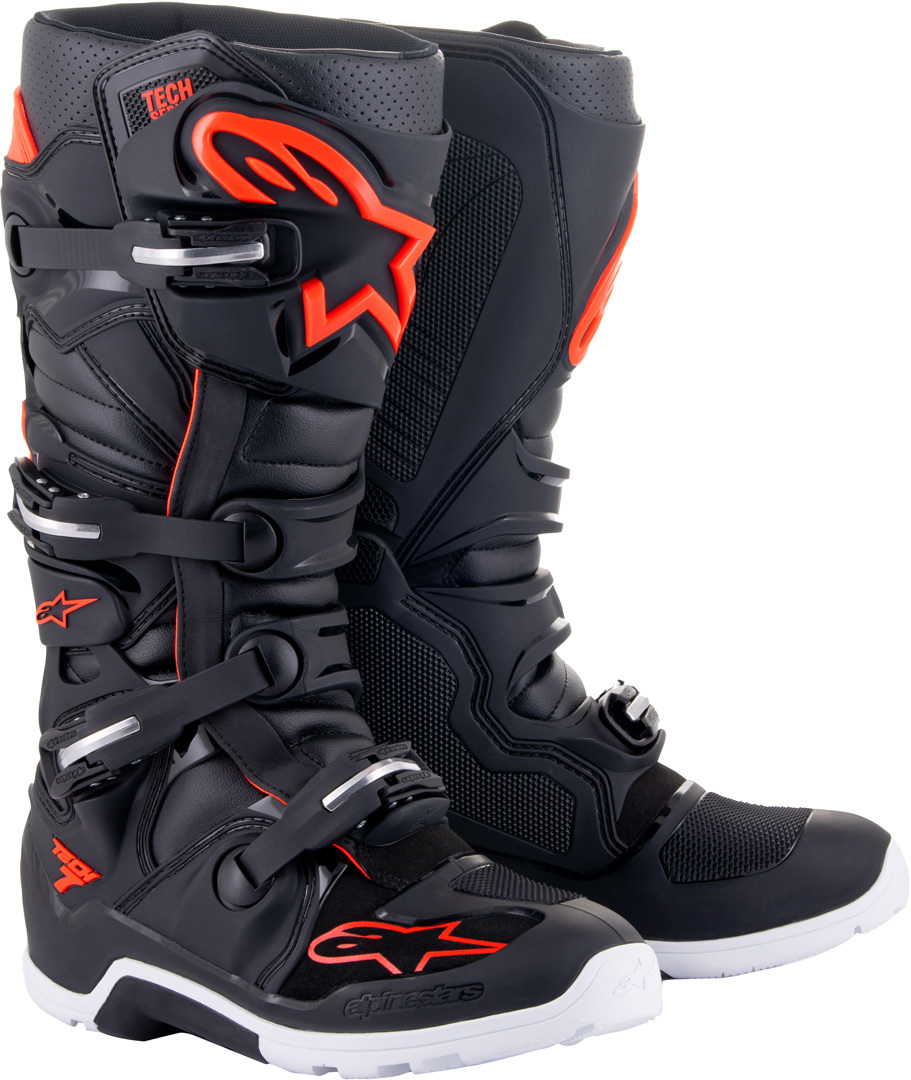Alpinestars Tech 7 Enduro Мотоциклетные ботинки чёрный/красный/белый 6 (39) Рисунок 1