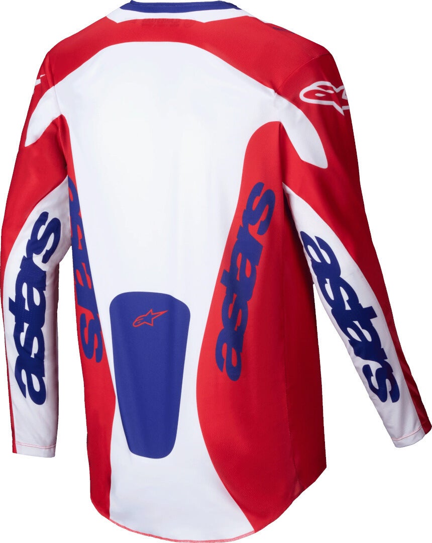 Alpinestars Racer Veil Camisa de motocross vermelho/branco S Figura 2