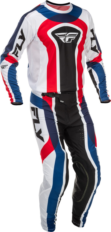 FLY Racing Lite Glory Special Edition Byxor - Röd/Vit/Blå Figur 7