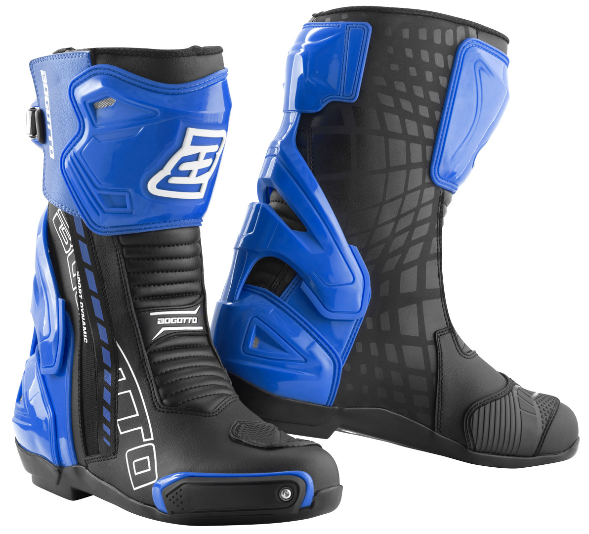 Bogotto Donington Motorcycle Boots black/blue 44 Figure 1