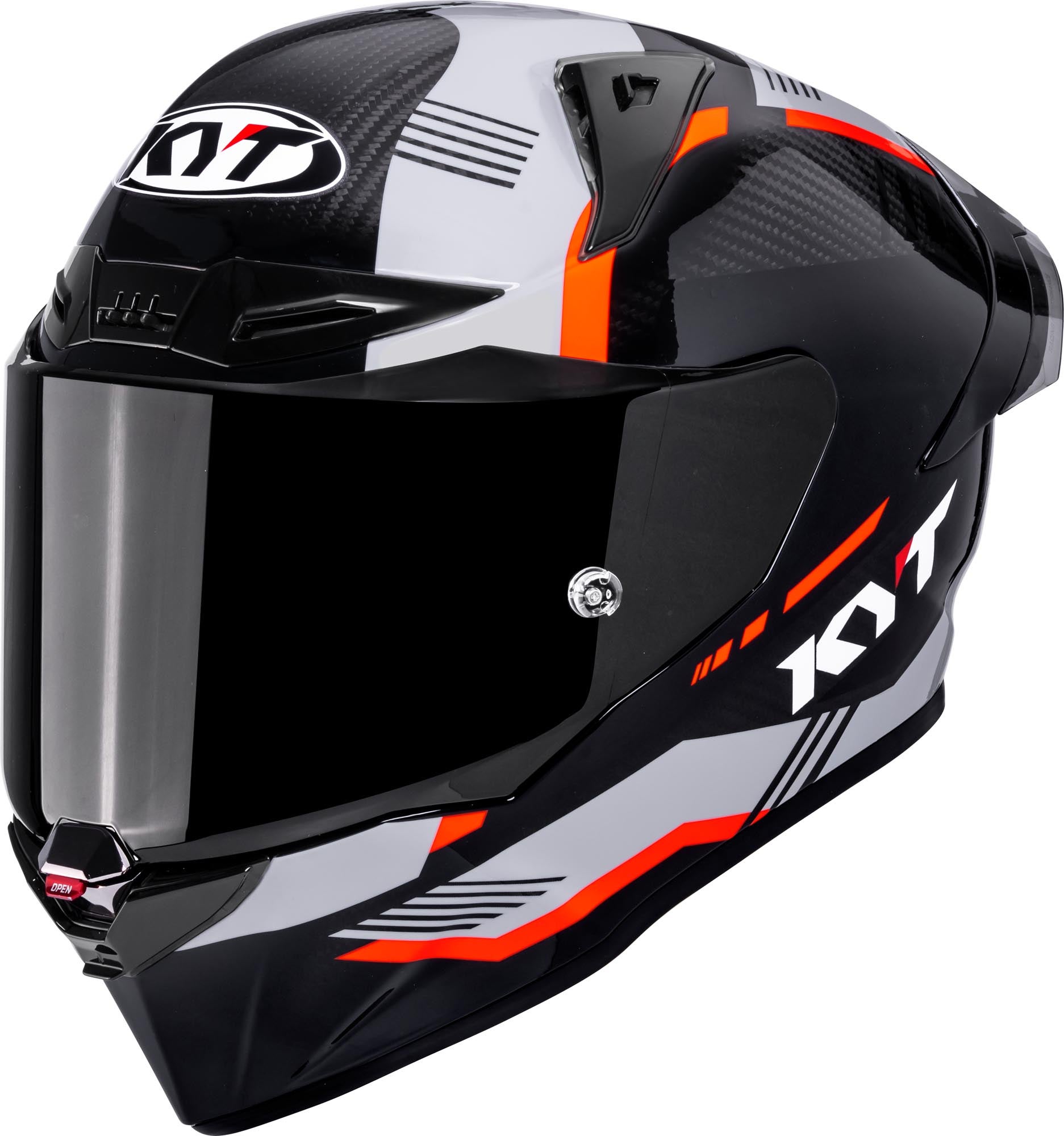 KYT R1R Carbon Zone Helm carbon/orange L (59/60) Abbildung 1