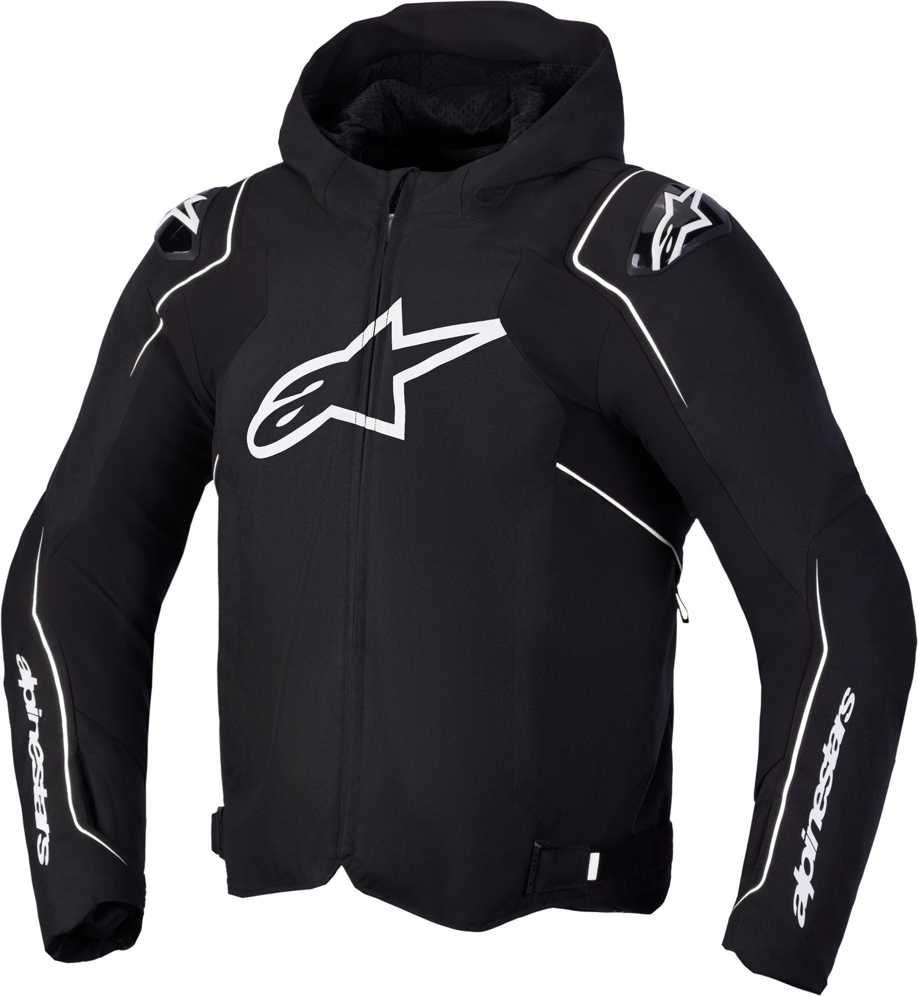 Alpinestars Zaca V2 waterproof Motorcycle Textile Jacket black/white 4XL Figure 1