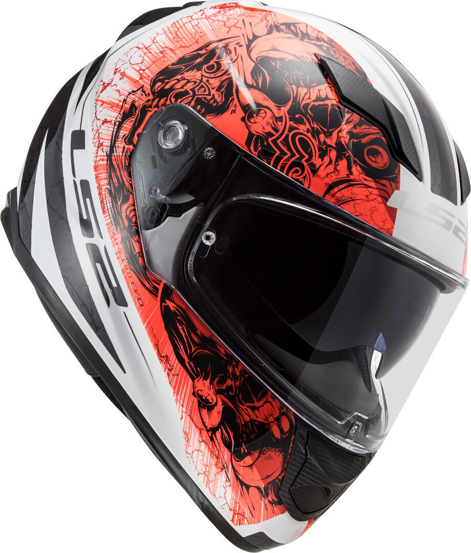LS2 FF320 Stream Evo Throne Casco blanco/naranja L (59/60) Figura 8