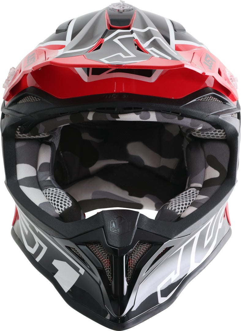 Just1 J39 Thruster Capacete de Motocross preto/branco/vermelho XL (61/62) Figura 3