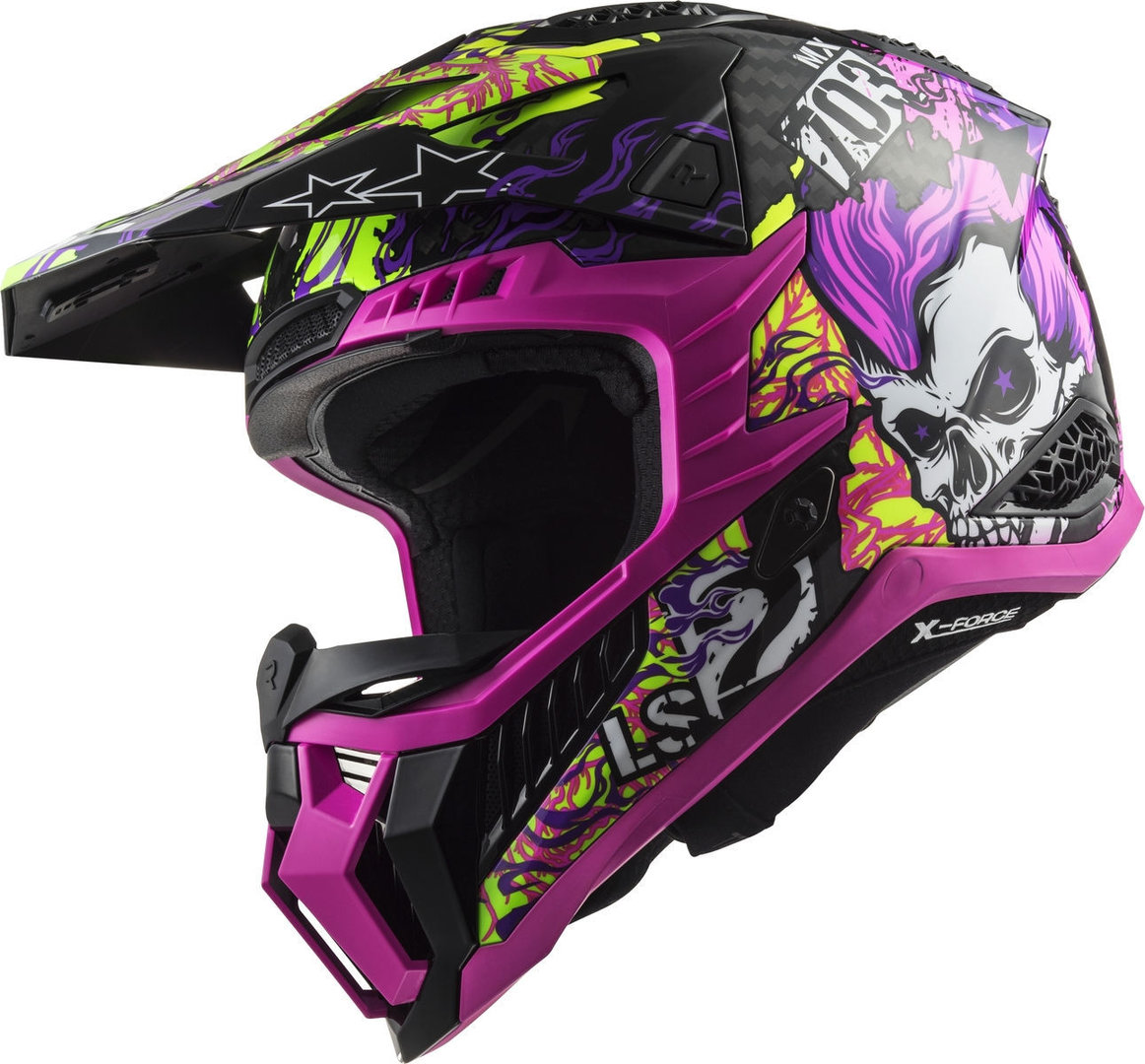 LS2 MX703 X-Force Fireskull Carbon Motorcross helm M (57/58) Figuur 3