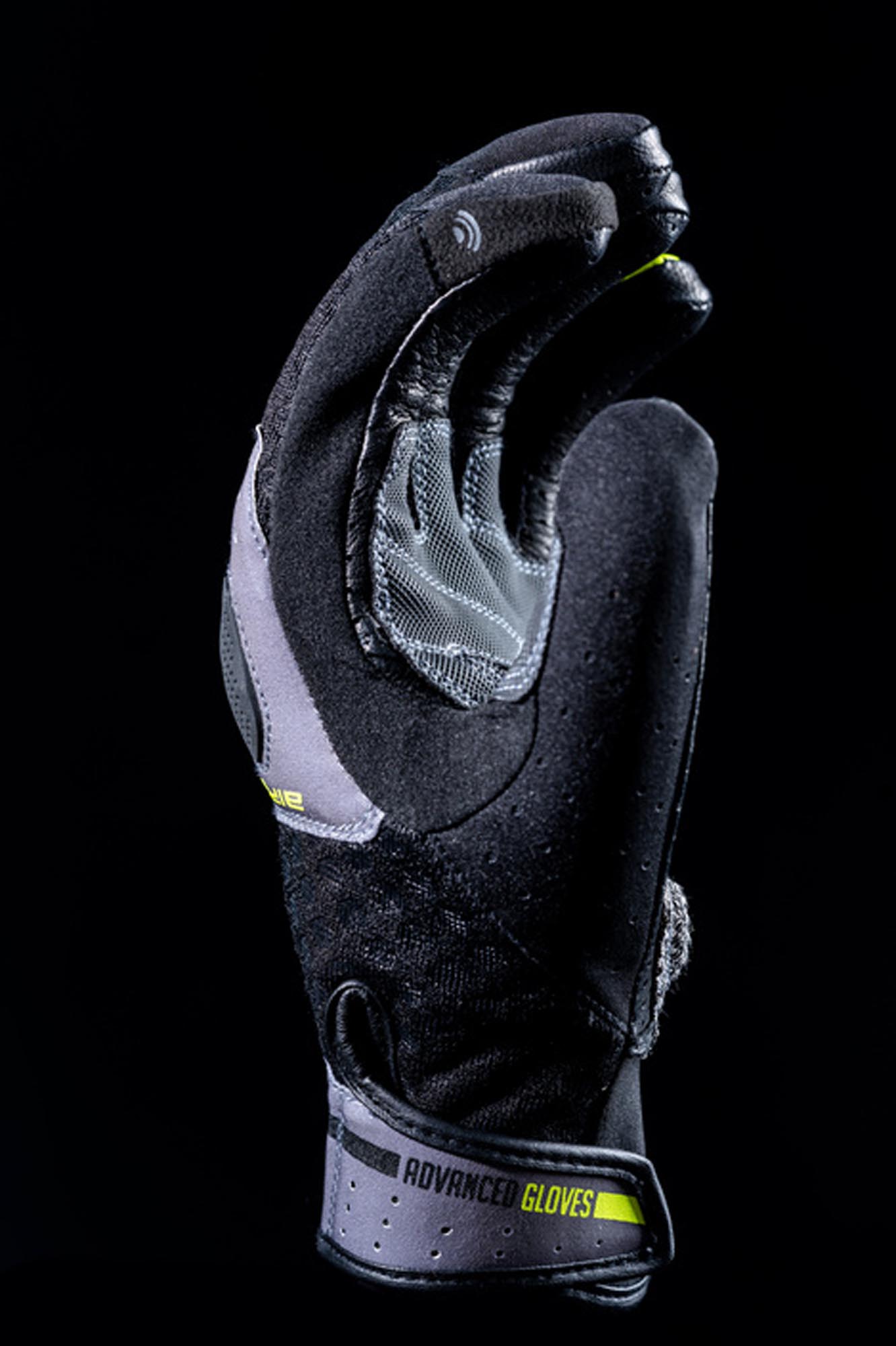 Five TFX3 AIRFLOW perforēti motociklu cimdi pelēks/melns/dzeltens S 5. attēls