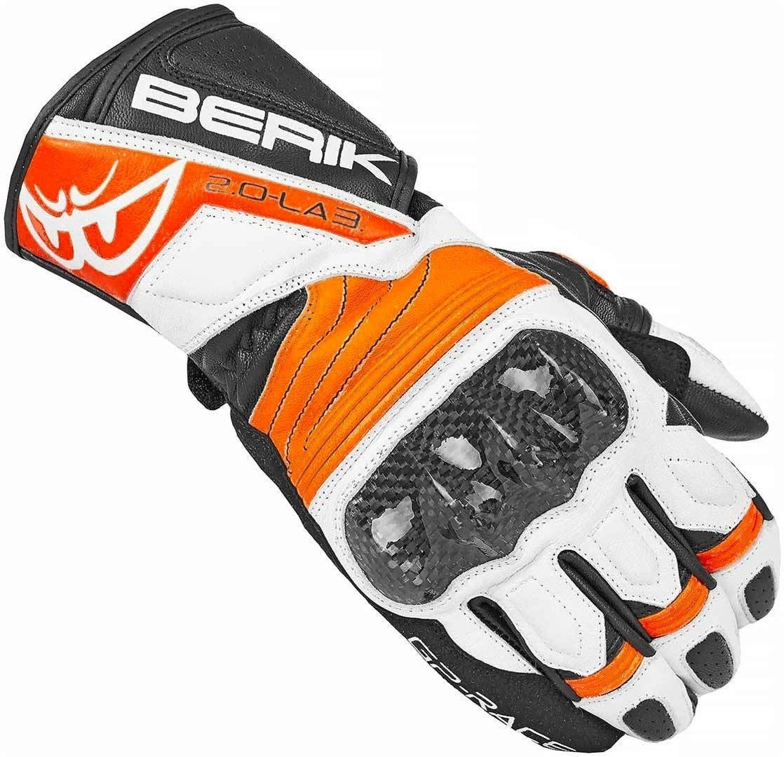 Berik Zoldar Motorcykelhandsker sort/orange M Figur 1