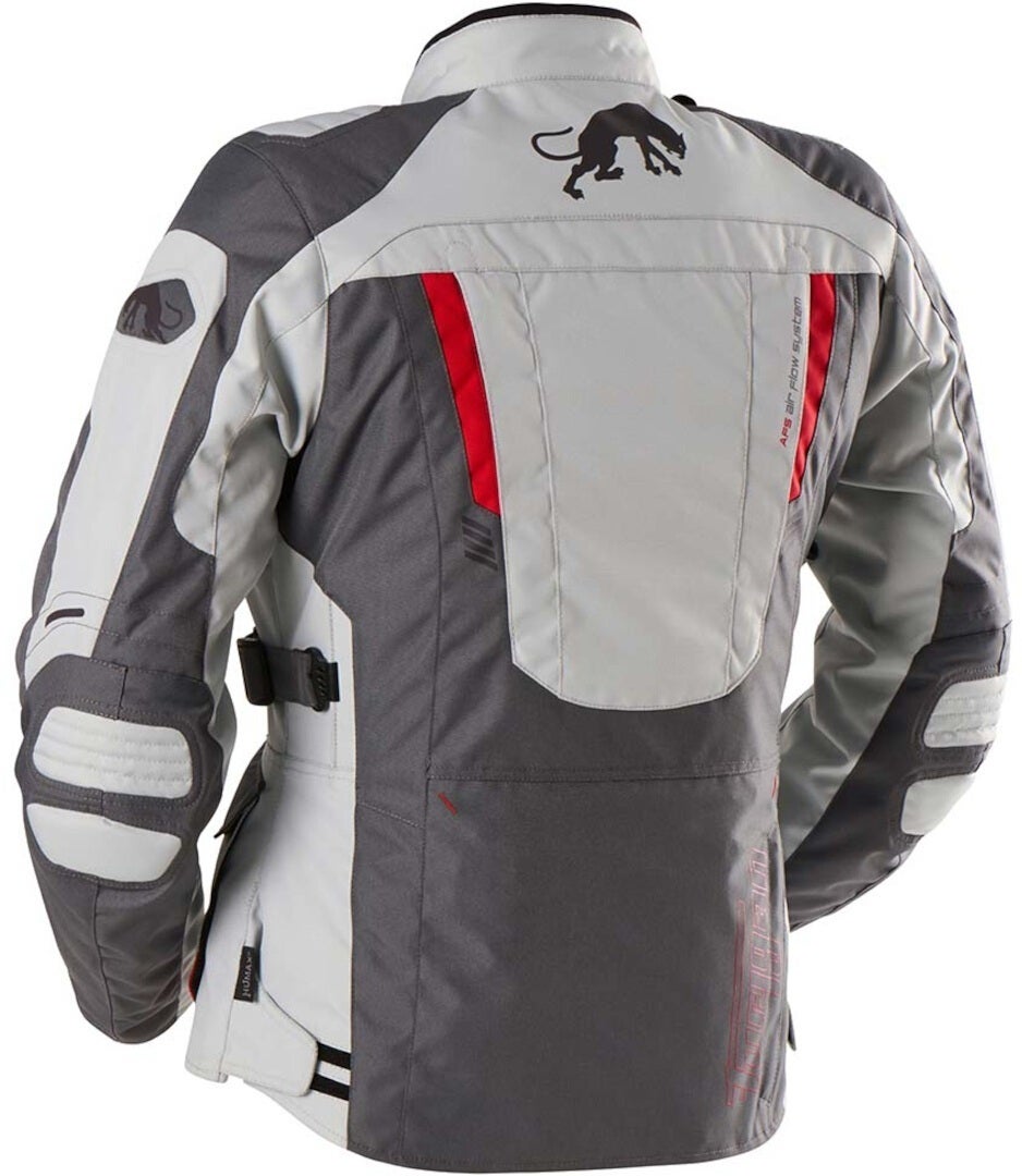Furygan Apalaches Evo Ladies Motorcycle Textile Jacket grey/white/red 4XL Figure 2