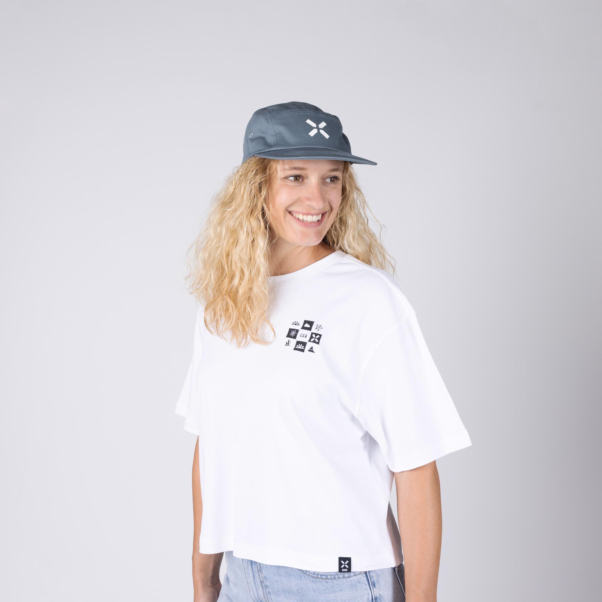 IXS Brand 5 Panel 1.0 Cap Albastru/gri Figura 3