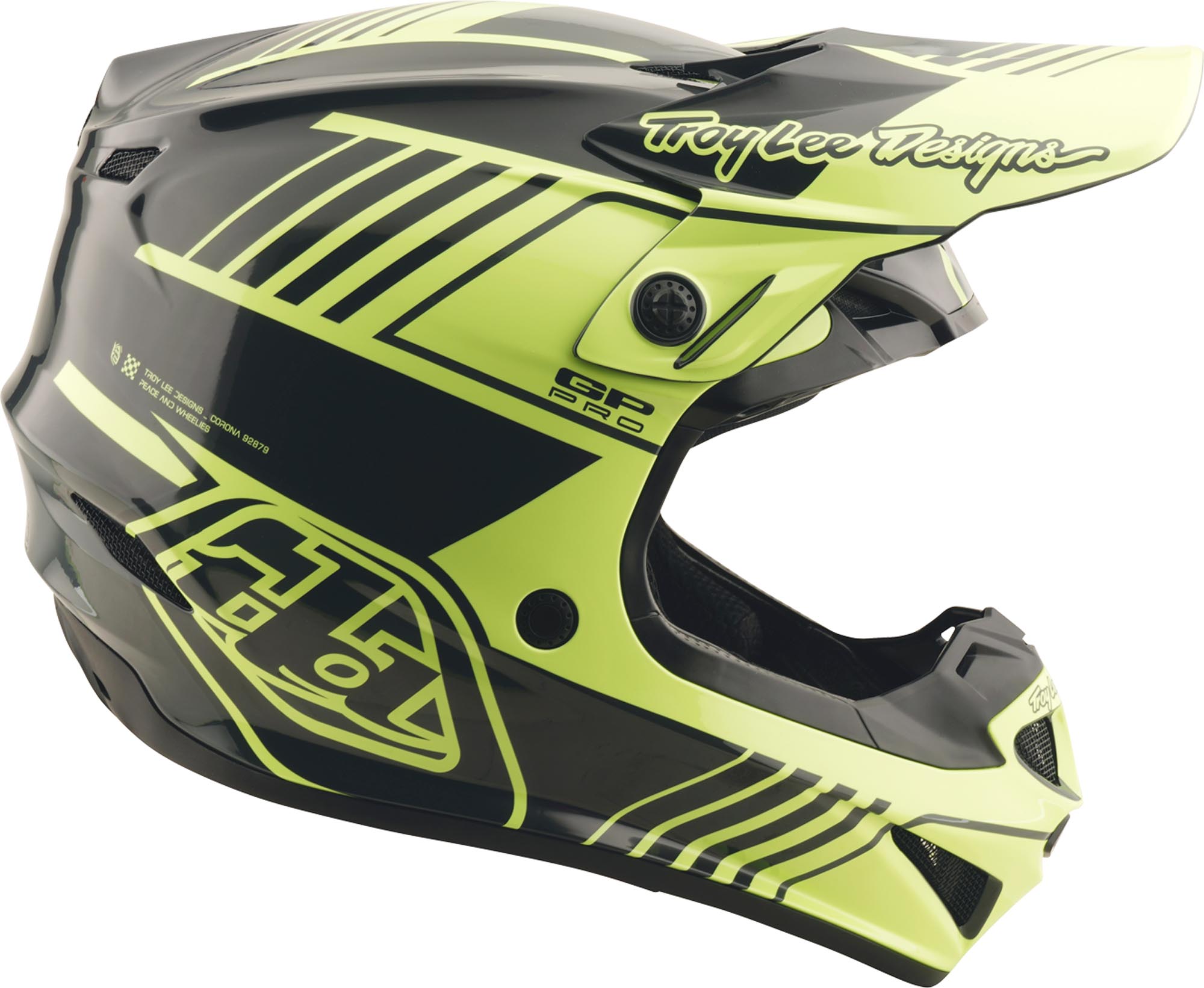 Side view of Troy Lee Designs GP Pro MIPS Segment Motocross Helmet