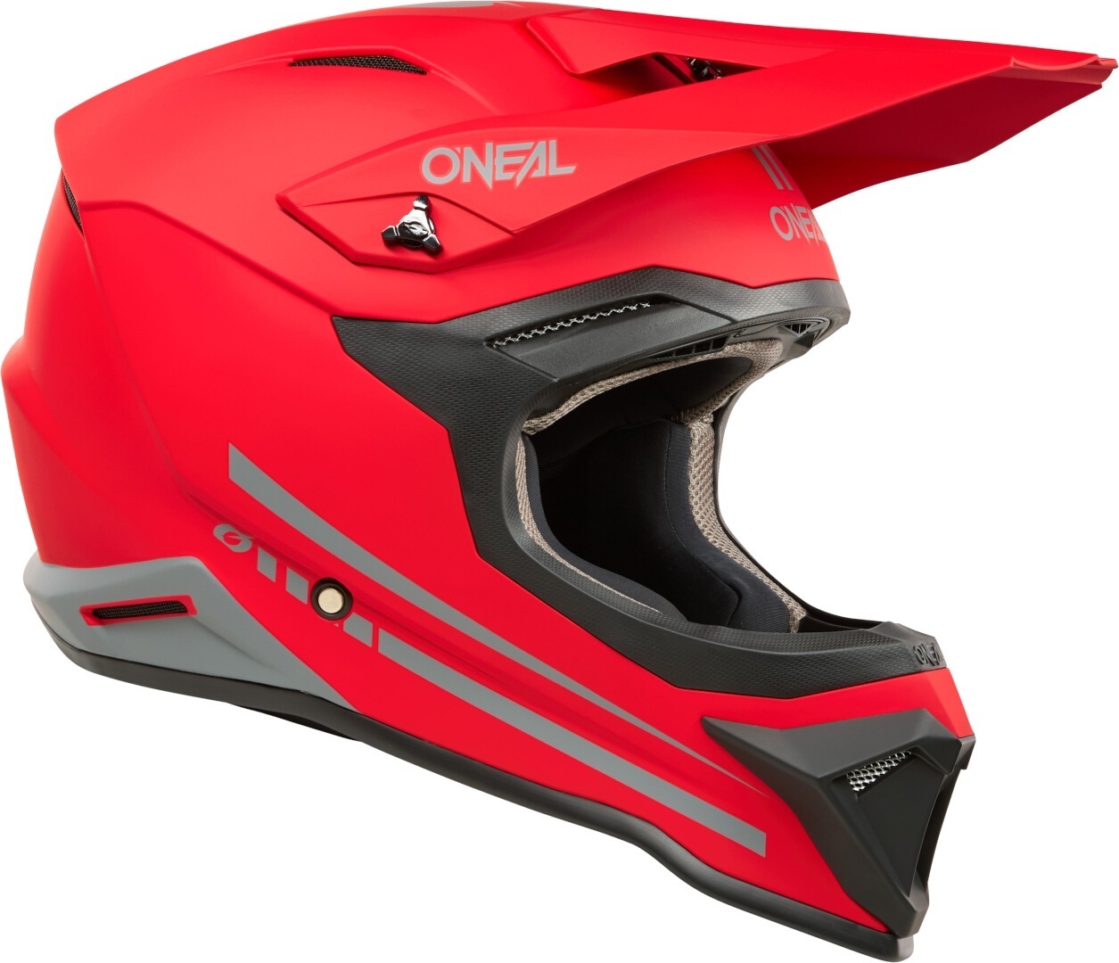 Oneal 1SRS Solid Casque de motocross Red Matt S Figure 3
