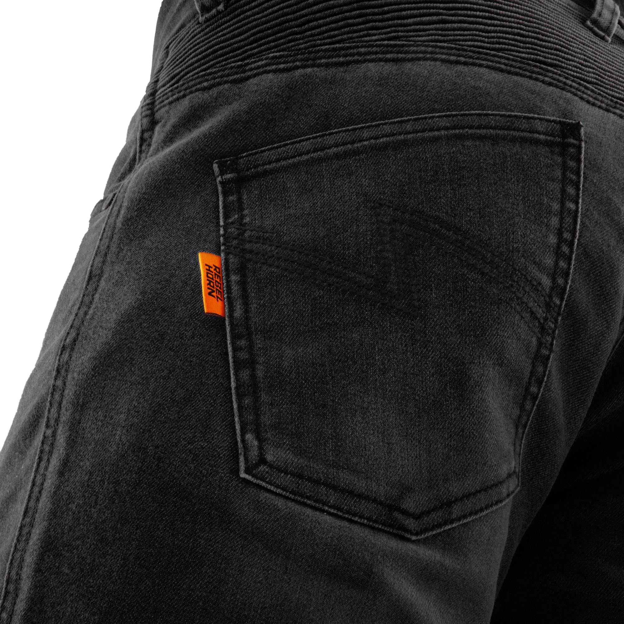Rebelhorn Revolt Motorcykeljeans Sort 40 (32) Figur 10