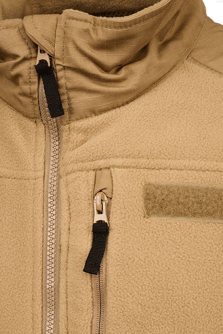 Brandit Ripstop Fleece Jacke hellbraun 4XL Abbildung 4