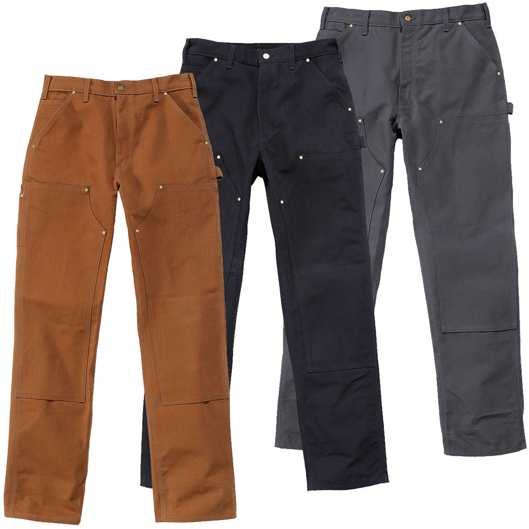 Carhartt Firm Duck Double-Front Work Dungaree Byxor svart 28 L28 Figur 2