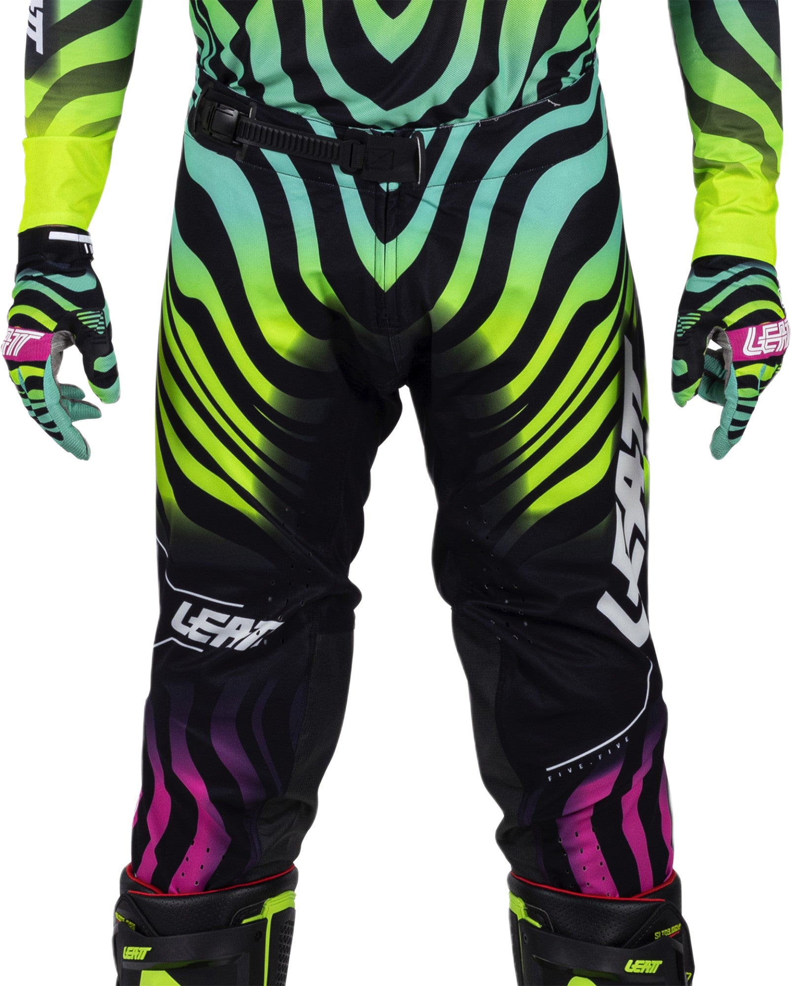 Leatt Moto 5.5 I.K.S V26 Motocross Pants black/multicoloured 2XL Figure 3