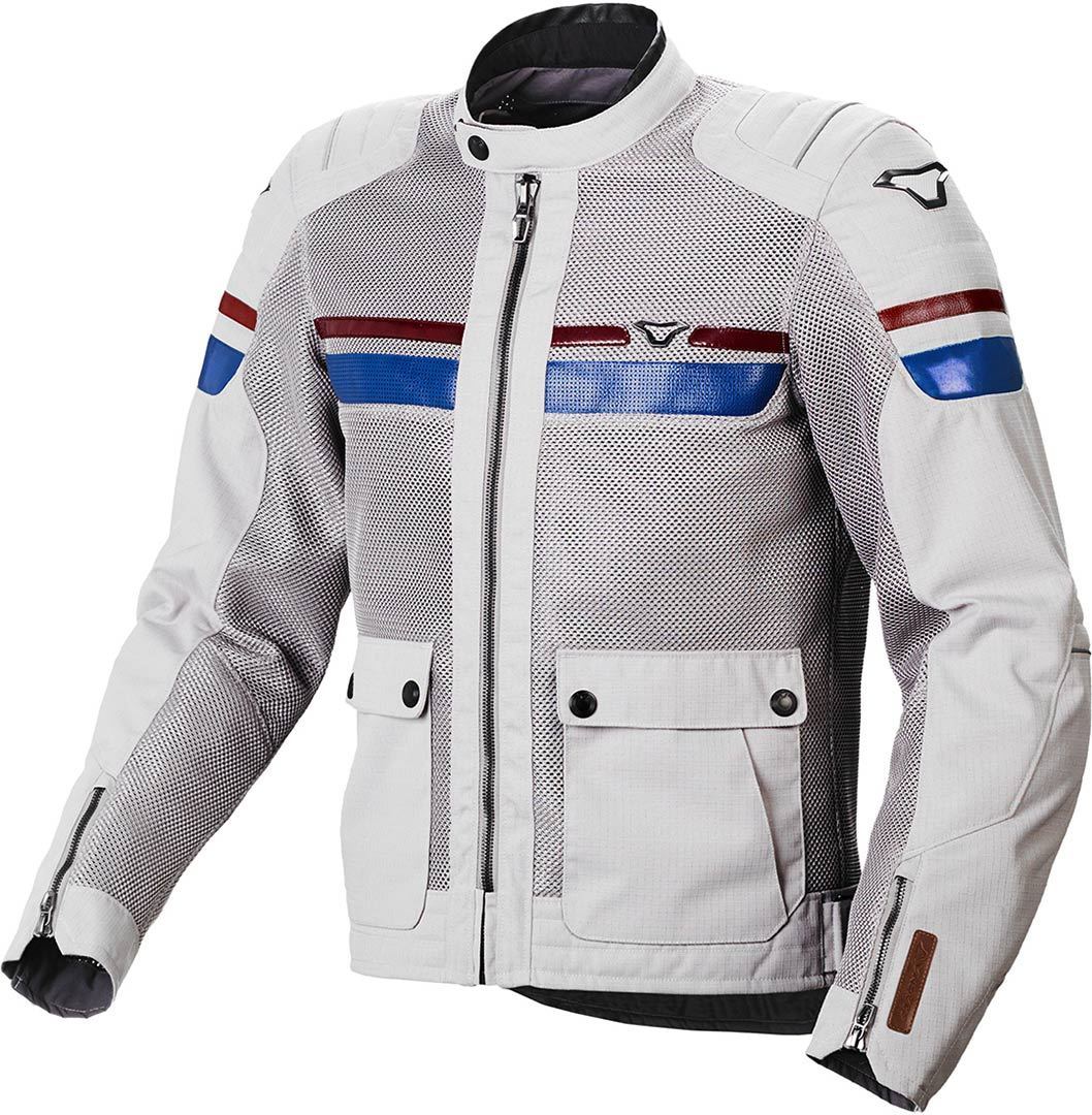 Macna Fluent Motorcycle Textile Jacket light grey M Figure 1