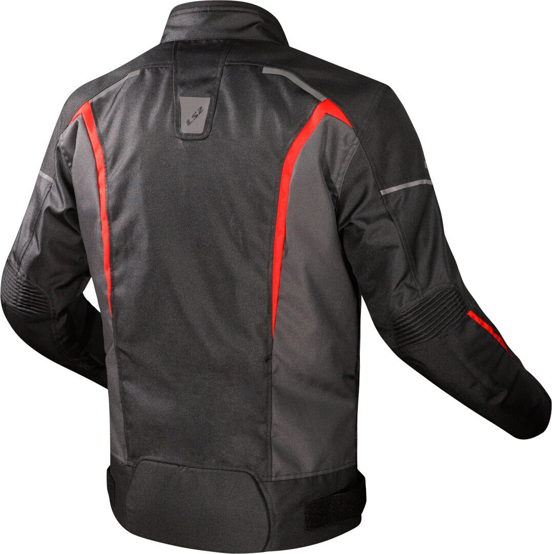 LS2 Sepang waterproof Motorcycle Textile Jacket black/grey/red 5XL Figure 2