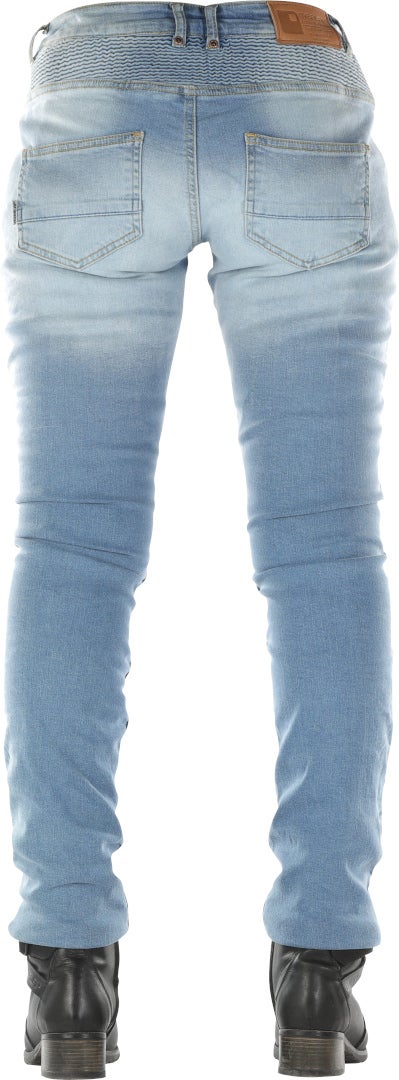 Overlap Imola Dames motorfiets jeans Lichtblauw 34 Figuur 2