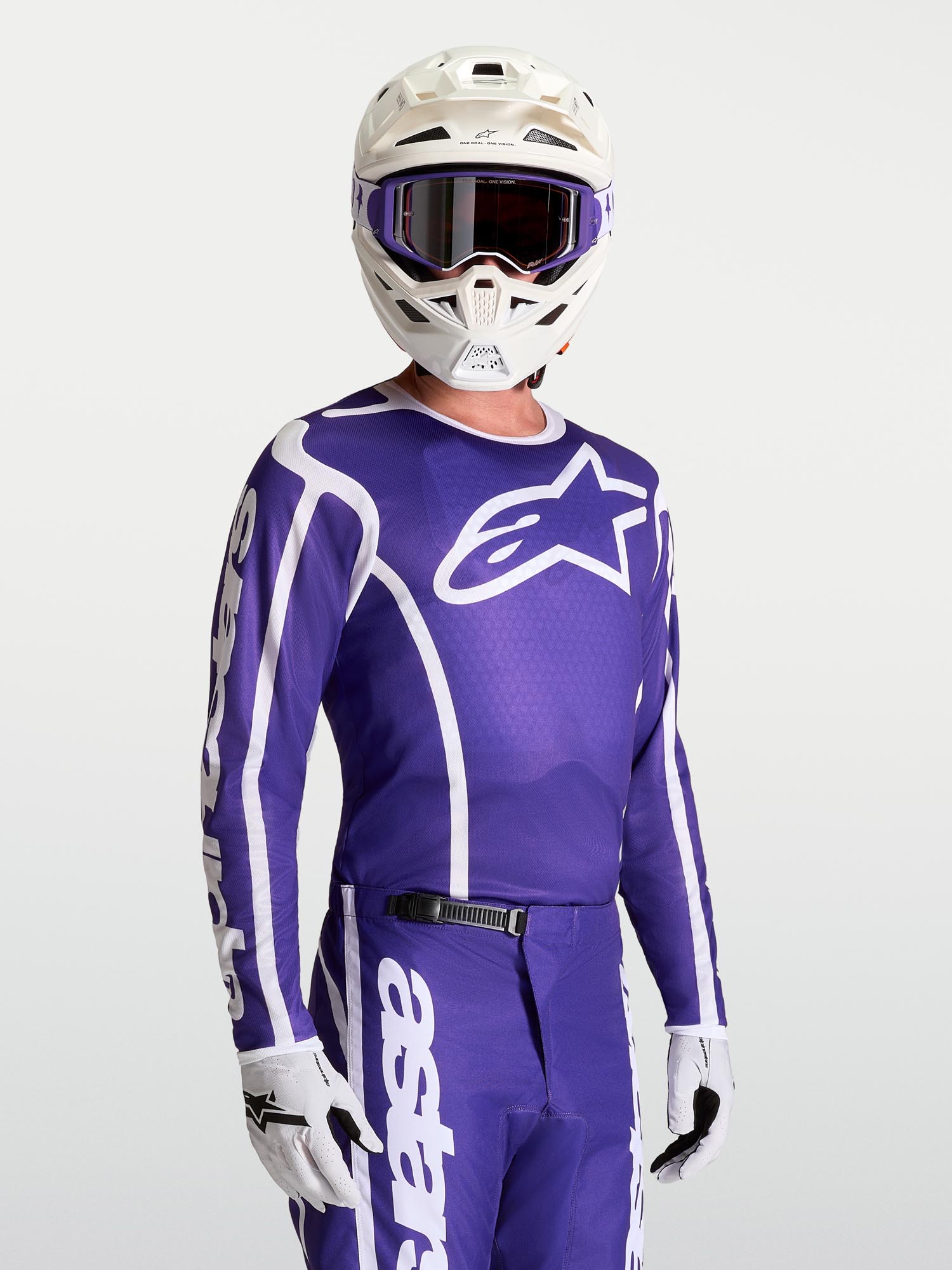 Alpinestars Fluid Apex V2 Motokrosový dres modrobílá L Obrázek 4