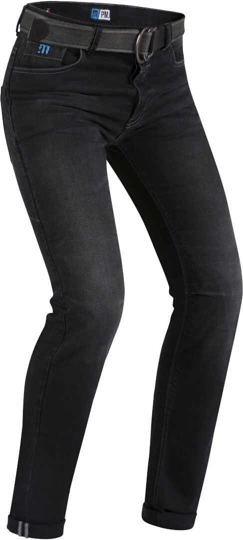PMJ Caféracer Motorcykel Jeans Sort vask 48 Figur 1